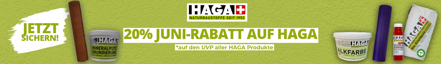 Angebots des Monats Juni: 20 % Rabatt auf die UVP aller HAGA Produkte