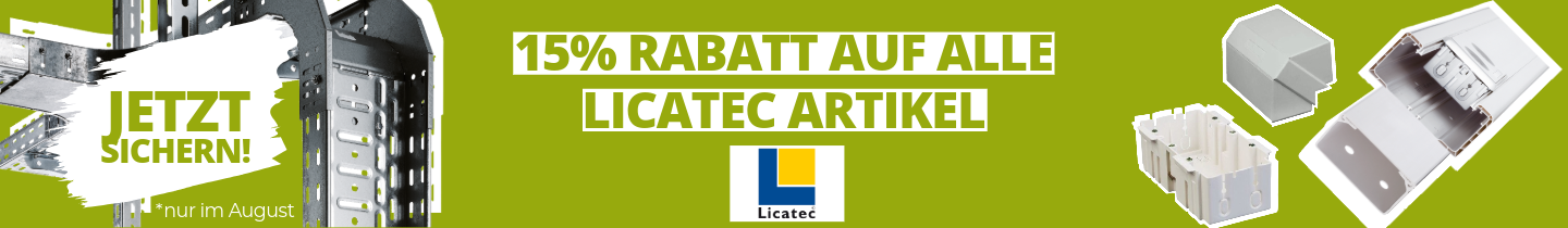 Angebots des Monats August: 15 % Rabatt auf alle Licatec Produkte