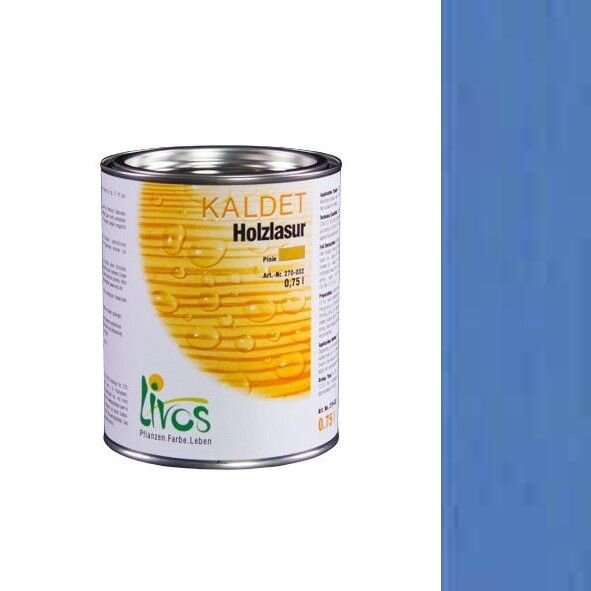 LIVOS Kaldet Holzlasur 270 Ultramarin Blau - 0,125 l Gebinde - MHD überschritten