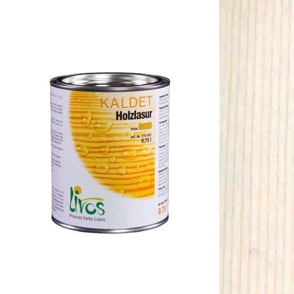 LIVOS Kaldet Holzlasur 270 Weiß - 0,125 l Gebinde - MHD überschritten