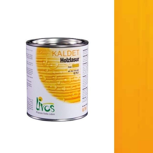 LIVOS Kaldet Holzlasur 270 Mandarine - 0,05 l Gebinde - MHD überschritten