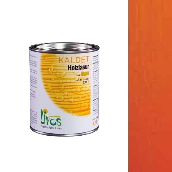 LIVOS Kaldet Holzlasur 270 Orange - 0,125 l Gebinde - MHD überschritten