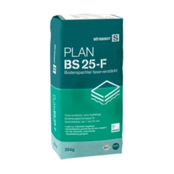 strasser PLAN BS25-F Bodenspachtel faserverstärkt - 25 kg Sack