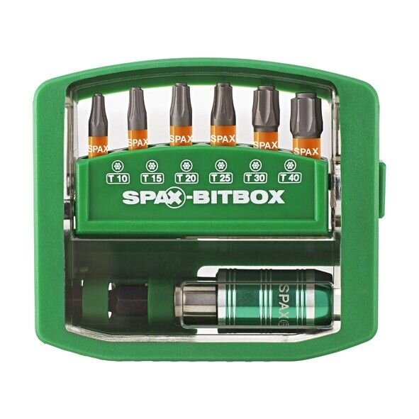 SPAX BITBOX T-Star plus - 6 SPAX Bits + Bit-Halter