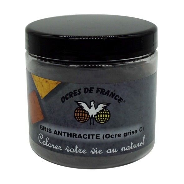 Ocres de France - Gris Anthracite (Ocre grise C) - 400 g Dose