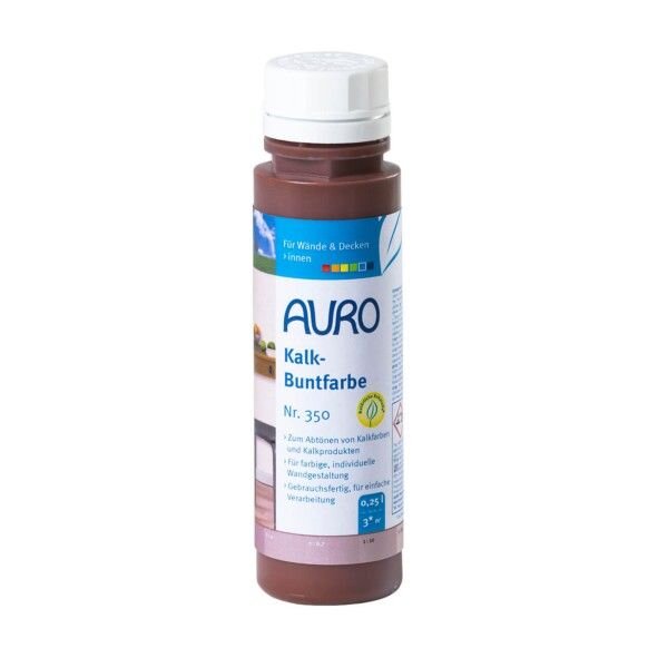 Auro Kalk-Buntfarbe 350 braun - 0,25 l Flasche