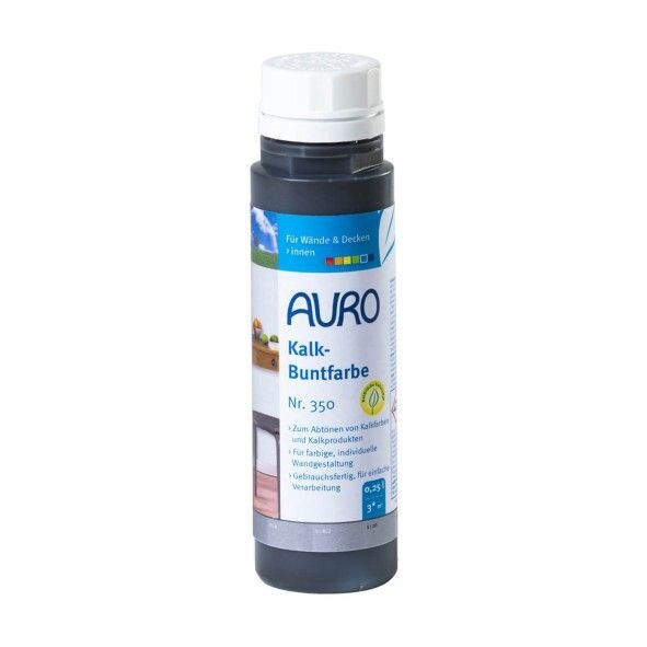 Auro Kalk-Buntfarbe 350 anthrazit - 0,25 l Flasche