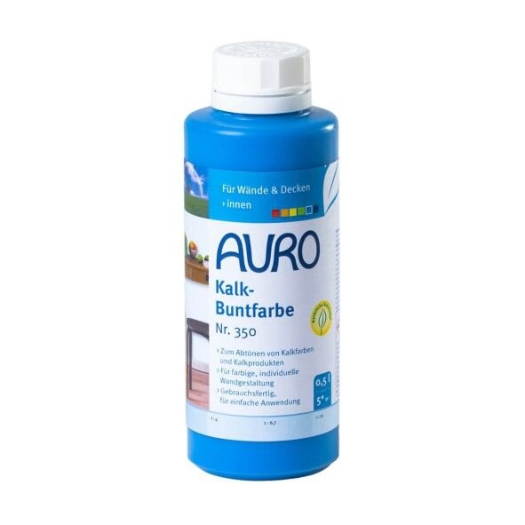 Auro Kalk-Buntfarbe 350 lichtblau - 0,5 l Flasche