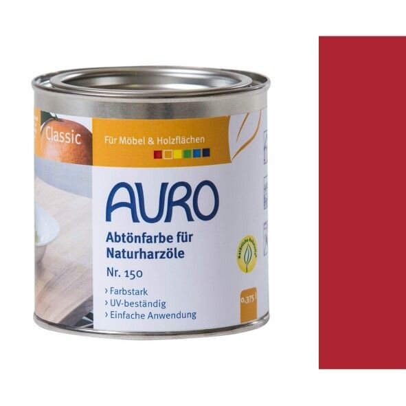 Auro Abtönfarbe für Naturharzöle 150 englisch-rot - 0,375 l Dose