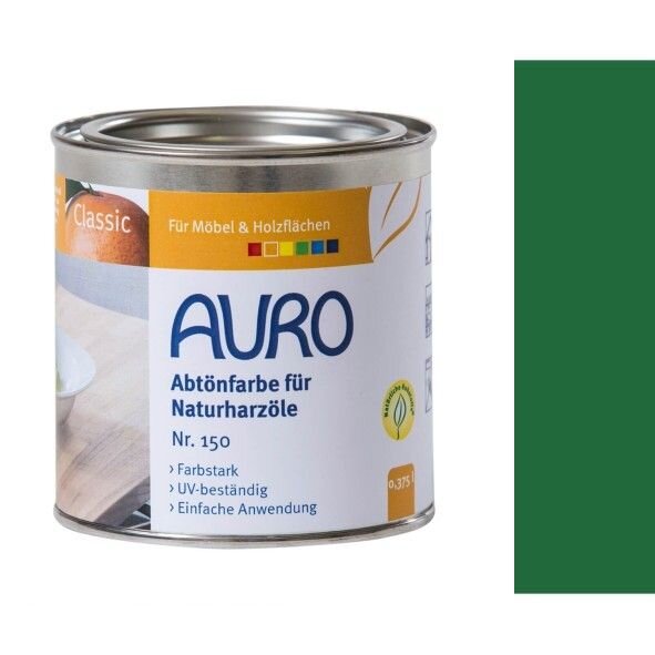 Auro Abtönfarbe für Naturharzöle 150 chromoxid-grün - 0,375 l Dose
