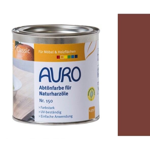 Auro Abtönfarbe für Naturharzöle 150 umbra-gebrannt - 0,375 l Dose