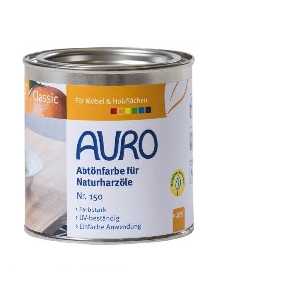 Auro Abtönfarbe für Naturharzöle 150 weiß - 0,375 l Dose
