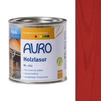 Auro Holzlasur Aqua 160 dunkelrot - 0,375 l Dose