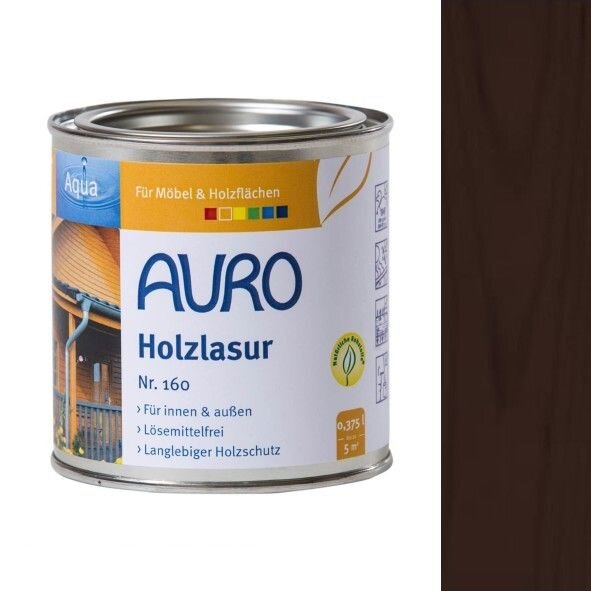 Auro Holzlasur Aqua 160 palisander - 0,375 l Dose
