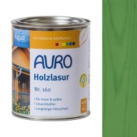 Auro Holzlasur Aqua 160 oxid-grün - 0,75 l Dose
