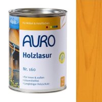 Auro Holzlasur Aqua 160 ocker-gelb - 2,5 l Dose