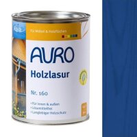 Auro Holzlasur Aqua 160 ultramarin-blau - 2,5 l Dose