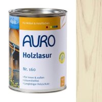Auro Holzlasur Aqua 160 weiß - 2,5 l Dose