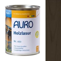 Auro Holzlasur Aqua 160 schwarz - 2,5 l Dose