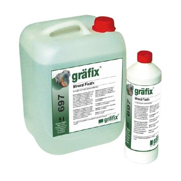 gräfix 697 Mineral-Fixativ - 1 l Flasche - MHD überschritten