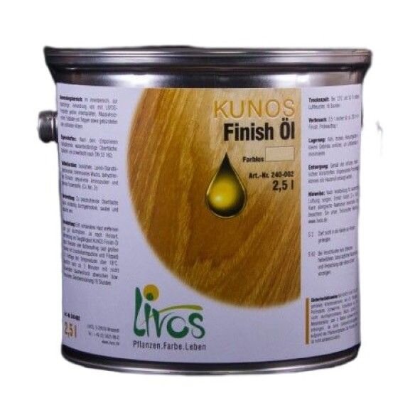 LIVOS Kunos Finish-Öl 240 - 2,5 l Gebinde