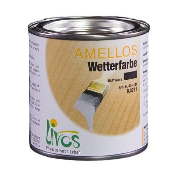 LIVOS Amellos Wetterfarbe 674 Carnaubagelb - 0,05 l Gebinde - MHD überschritten
