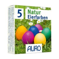 Auro Natur Eierfarben 500 - 1 Faltschachtel a 5 Farben