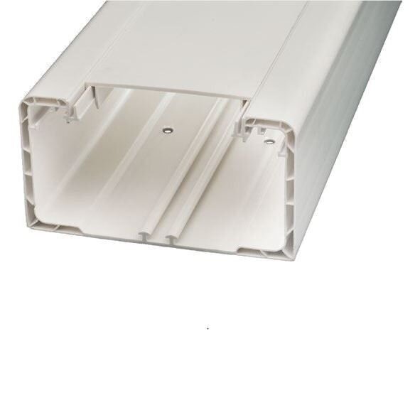 Licatec PVC-Brüstungskanal BR 130x70 PVC reinweiß (RAL 9010) - 6 x 2 m