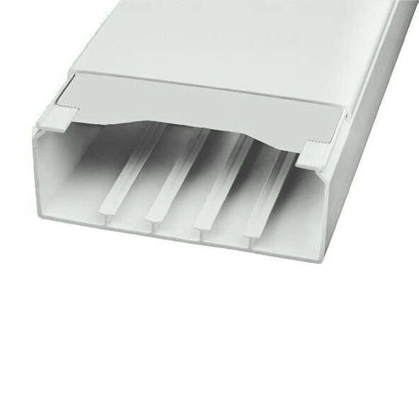 Licatec Installationskanal CK 150x60 PVC lichtgrau (RAL 7035) - 4 x 2 m