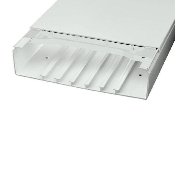 Licatec Installationskanal CK 190x60 PVC lichtgrau (RAL 7035) - 4 x 2 m