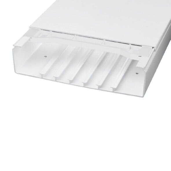 Licatec Installationskanal CK 190x60 PVC reinweiß (RAL 9010) - 4 x 2 m