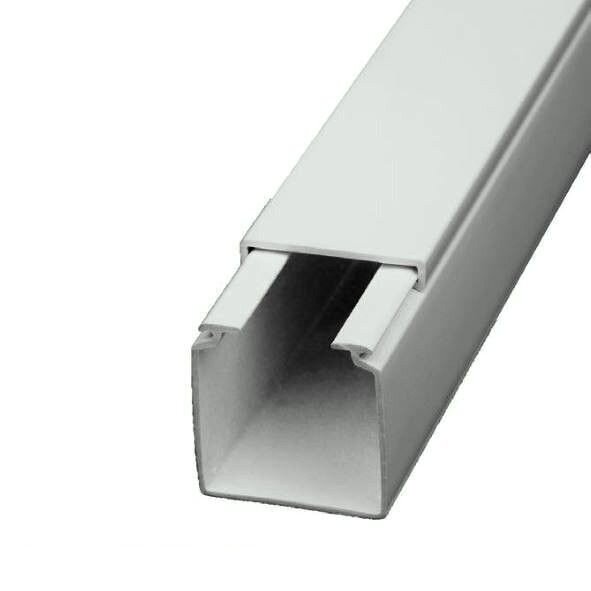Licatec Installationskanal CK 30x30 PVC lichtgrau (RAL 7035) - 25 x 2 m