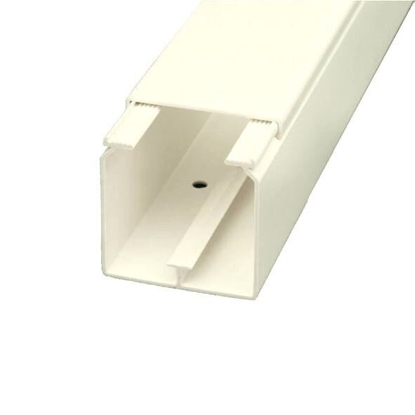 Licatec Installationskanal CK 90x60 PVC cremeweiß (RAL 9001) - 10 x 2 m