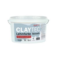 CLAYTEC Lehmfarbe reinweiß, verarbeitungsfertig -...
