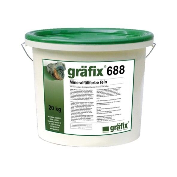 gräfix 688 Mineralfüllfarbe fein - 20 kg Eimer