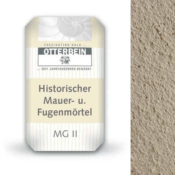 Otterbein Historischer Mauer- und Fugenmörtel MGII, grob 0-4,5 mm - 25 kg Sack