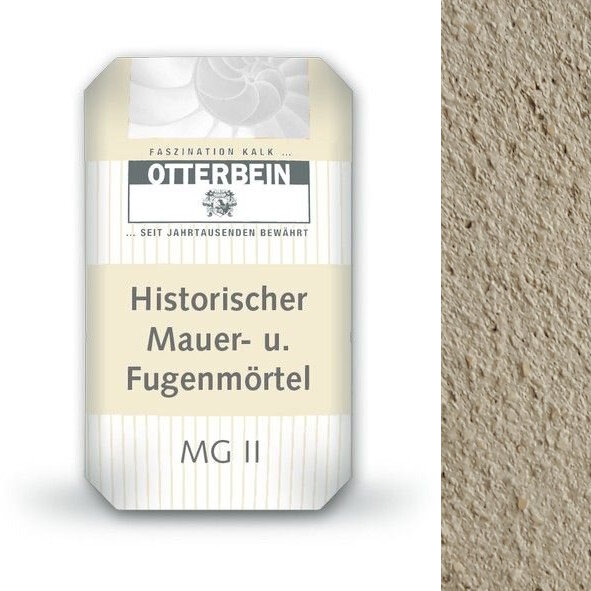 Otterbein Historischer Mauer- und Fugenmörtel MGII, grob - 25 kg Sack