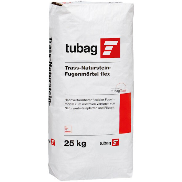 tubag TNF-s Trass-Naturstein-Fugenmörtel flex (Fugenbreite 2 – 7 mm) 25kg Sack