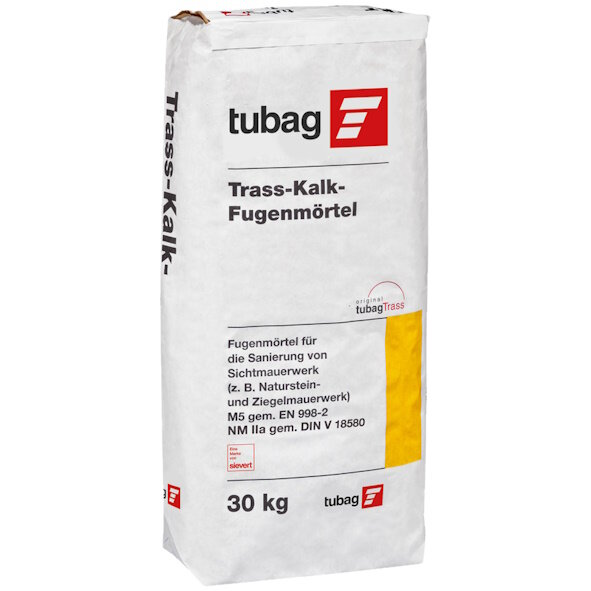 tubag TKF M2,5 2mm grau Trass-Kalk-Fugenmörtel 30kg Sack