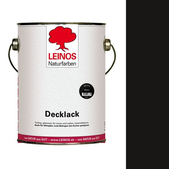 Leinos Decklack 840 Schwarz - 2,5 l Dose