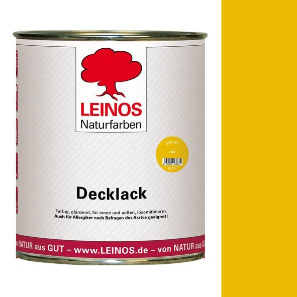 Leinos Decklack 840 Gelb - 0,75 l Dose