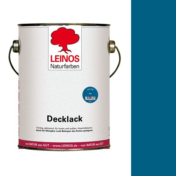 Leinos Decklack 840 Blau - 2,5 l Dose