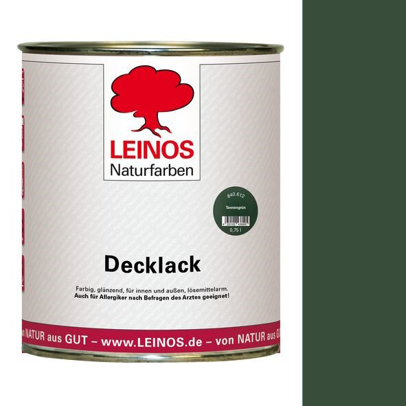 Leinos Decklack 840 Tannengrün - 0,75 l Dose