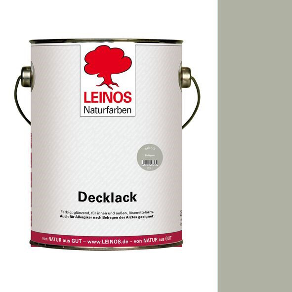 Leinos Decklack 840 Lichtgrau - 2,5 l Dose