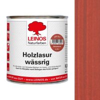 Leinos Holzlasur wässrig 266 Schwedenrot - 0,25 l Dose