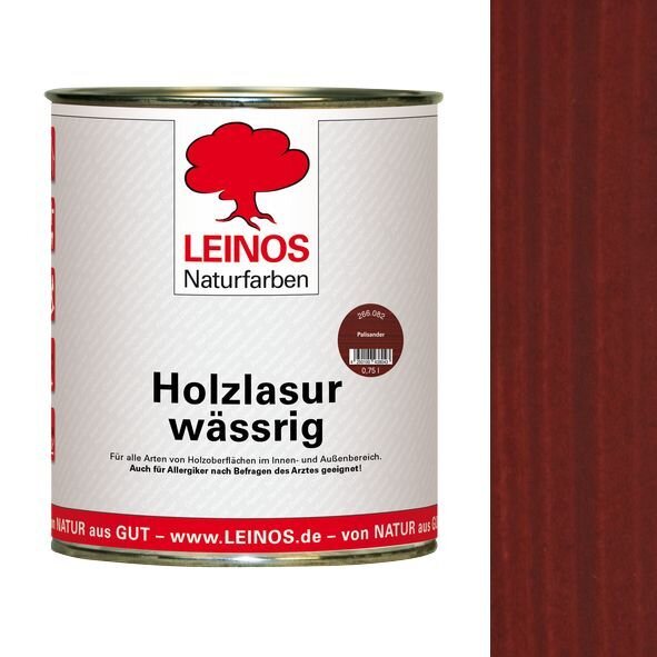 Leinos Holzlasur wässrig 266 Palisander - 0,75 l Dose