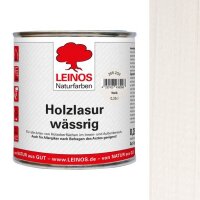 Leinos Holzlasur wässrig 266 Weiß - 0,25 l Dose