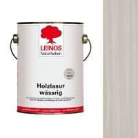 Leinos Holzlasur wässrig 266 Hellgrau - 2,5 l Dose