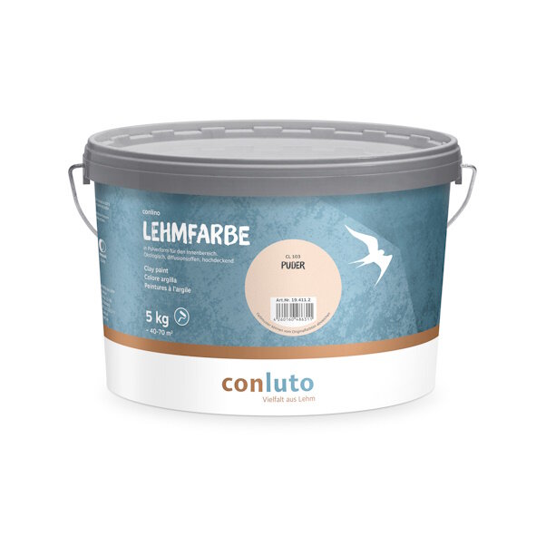 conluto Lehmfarbe Puder - 5 kg Eimer