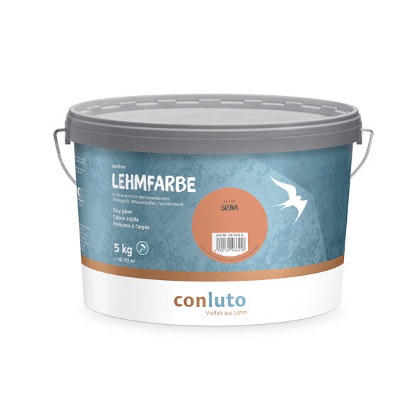 conluto Lehmfarbe Siena - 5 kg Eimer